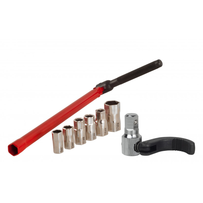 et hexagon nut basin wrench with inserts and jaw