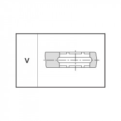 Jaw for pressing tool type V
