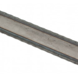 Blade with double cutting edge for hacksaw